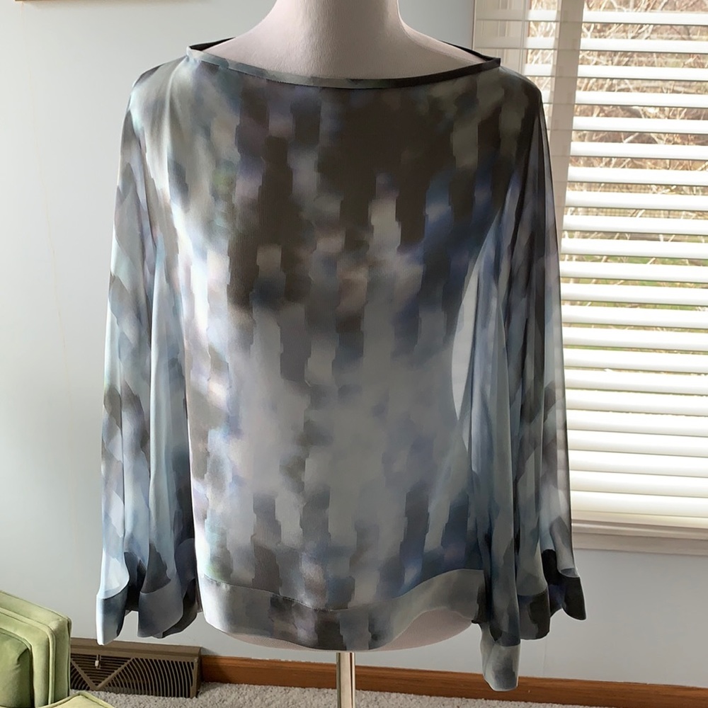 Armani silk top - poncho style